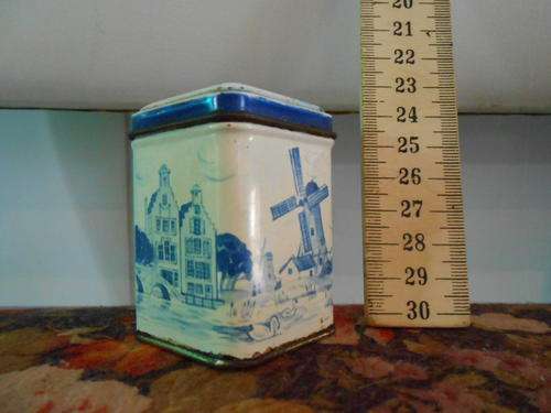 Tiny Blue and White Tin (From Holland)